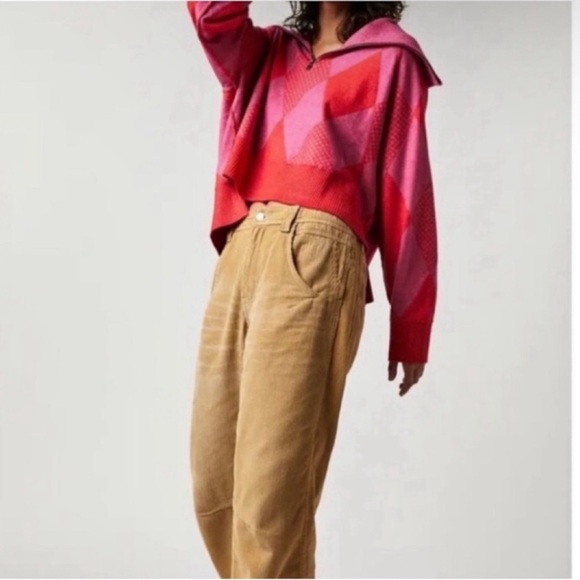 NWT Free People | Lucy 1/2 Zip Pullover Sweater | XS - Picture 4 of 12